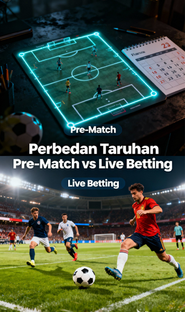 Perbedaan Taruhan Pre-Match vs Live Betting